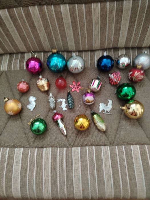 Ёлочные игрушки времён СССР