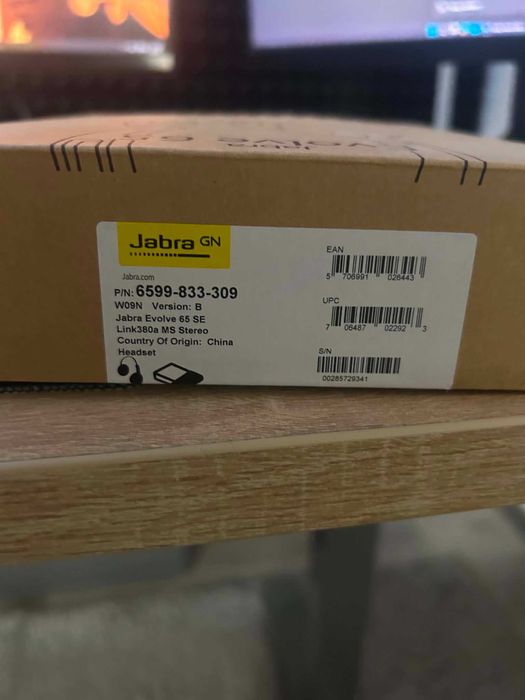 Безжични слушалки Jabra - Evolve 65 SE, черни