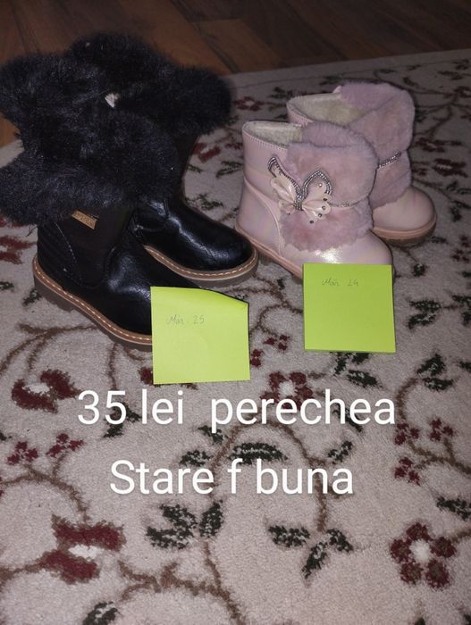 Papuci diferite marimi