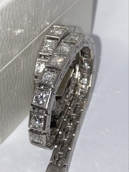 Bratara Tennis aur alb 18kt.cu diamante 3.80ct