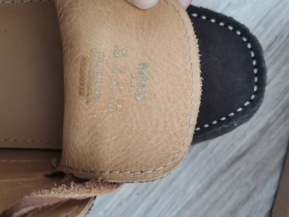 Мъжки обувки Mango, естествена кожа, велур, 41 номер