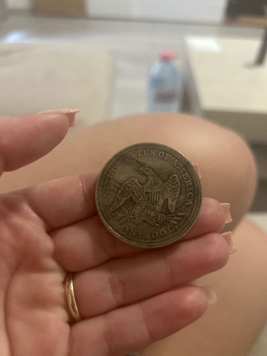 Monedă SUA 1 Dollar 1846 – Seated Liberty – Argint