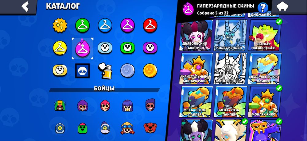 ТОП аккаунт Brawl Stars