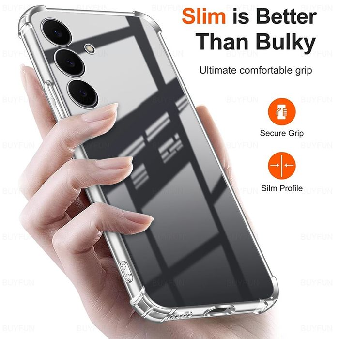 Samsung S25FE силиконов кейс+стъклен протектор -протектор за камерата