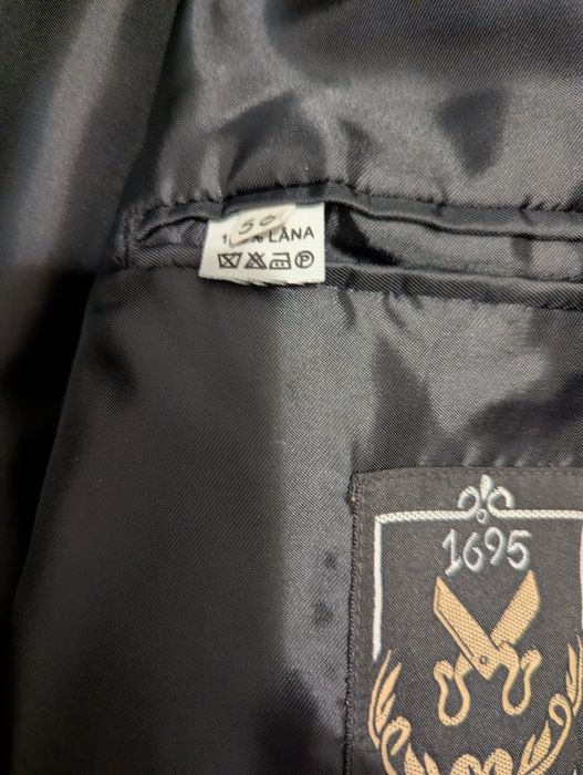 Palton negru , lînă