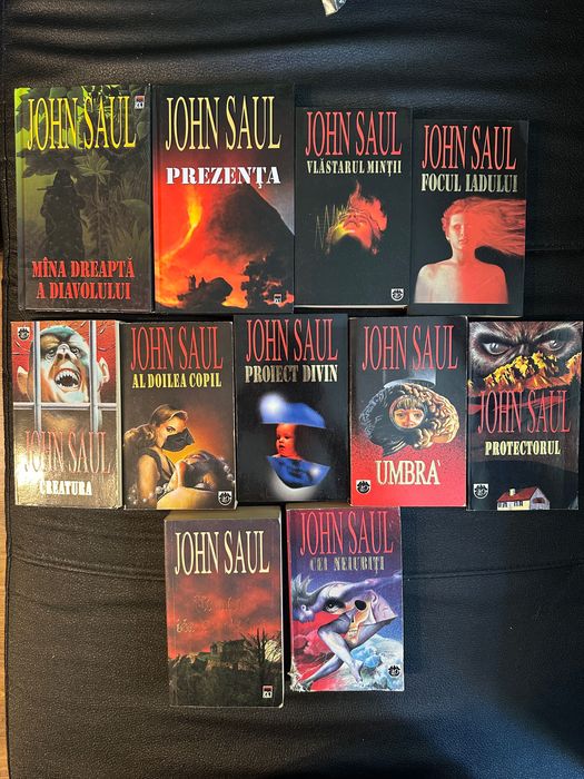 Colecție John Saul | 11 volume | Horror clasic RAO + Fahrenheit | Hardcover incluse