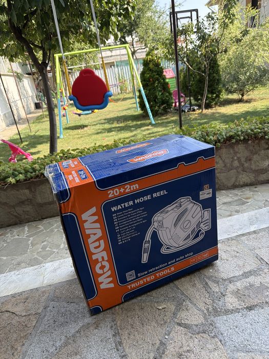 Автоматична макара с маркуч WADFOW, PVC, 1/2", 20 м