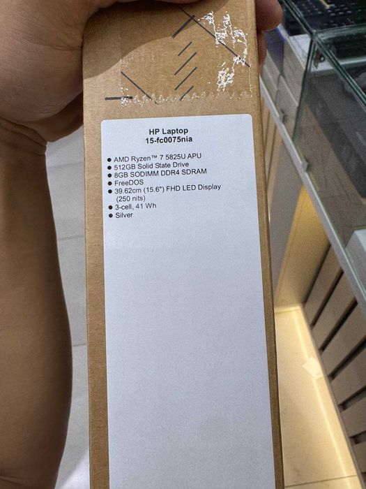 HP Laptop 15, Amd Ryzen 7 5825U, 8/512GB SDRAM SSD, 15.6" FHD LED