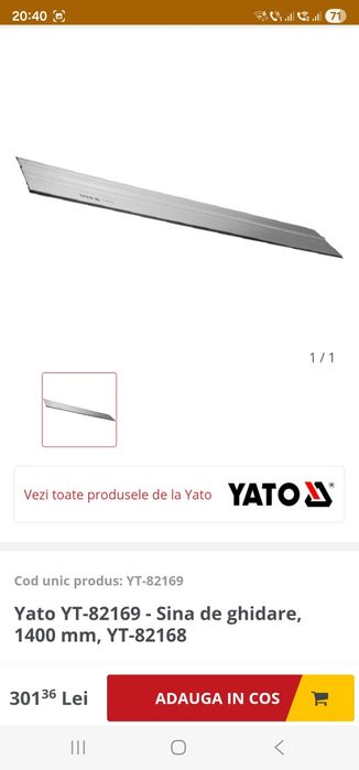 Circular cu Sina de 1,4m Yato