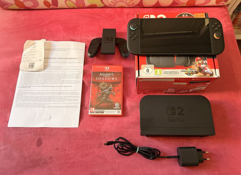 Nintendo Switch 2 - пълен комплект с гаранция и 1 игра
