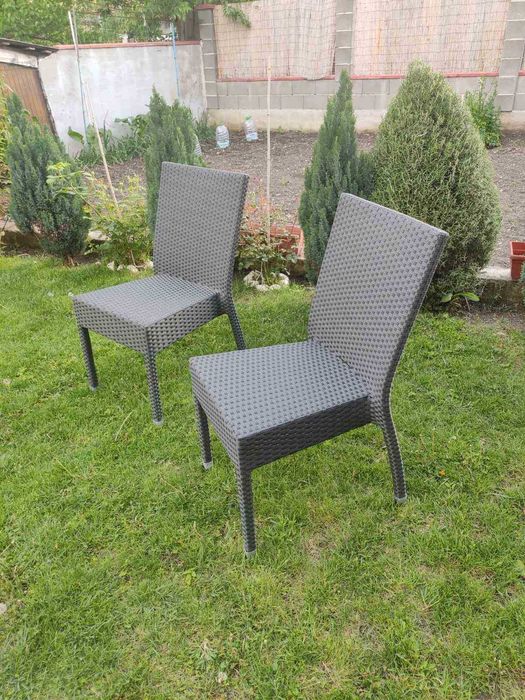 Стол от изкуствен ратан за тераса, веранда, градина, трапезария