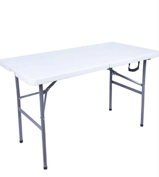 Нова качествена сгъваема маса 120 x 60 см.