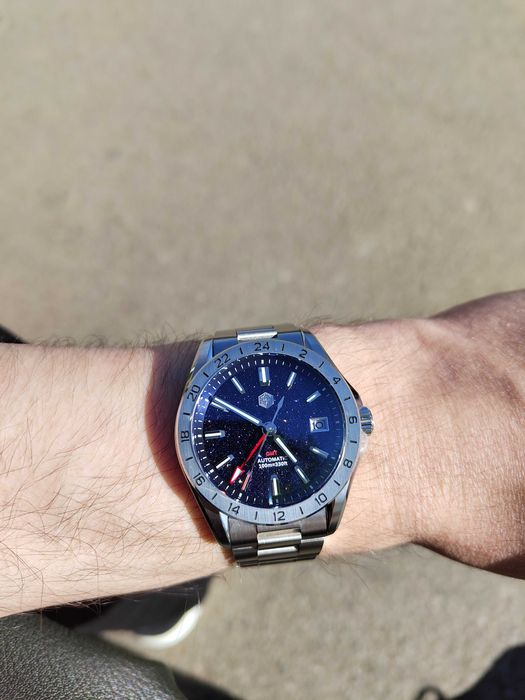 Ceas San Martin SN0129-G-B GMT Aventurine