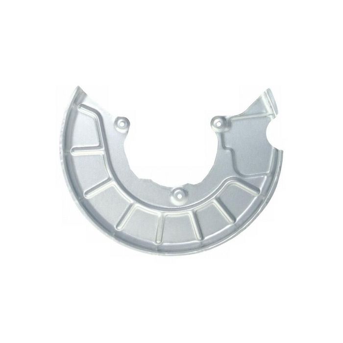 Protectie stropire disc frana Audi A3 (8p), 05.2003-10.2012, Seat Altea (5p1/5p5), 03.2004-, Skoda Octavia Ii/Tour 2 (1z3/1z5), 06.2004-12.2012, fata, stanga/dreapta, metal