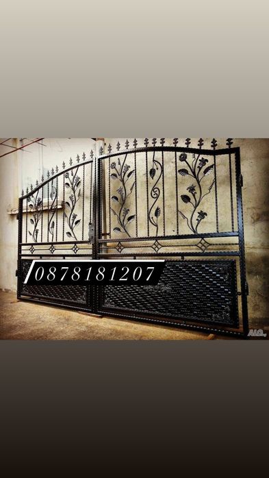Ковано желязо: врати парапети огради и др