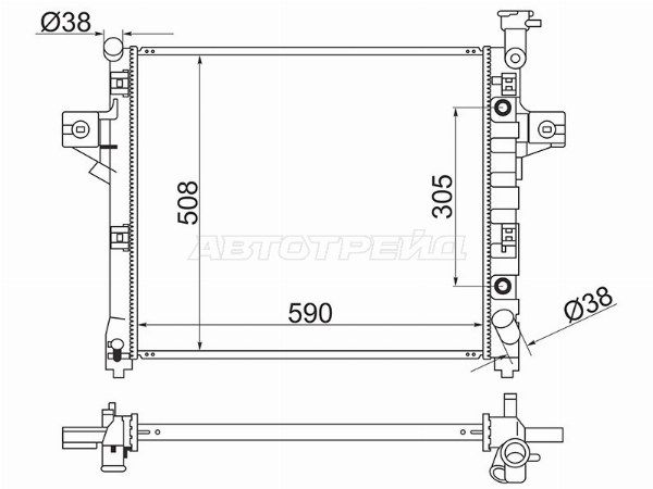 Радиатор Jeep Grand cherokee