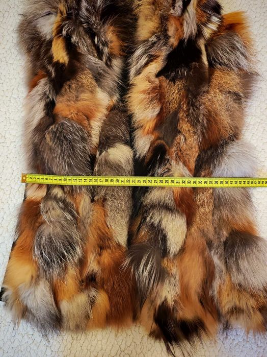 Дамски елек от лисица(естествен косъм)