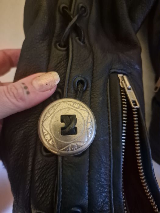 Geaca biker piele naturala 42