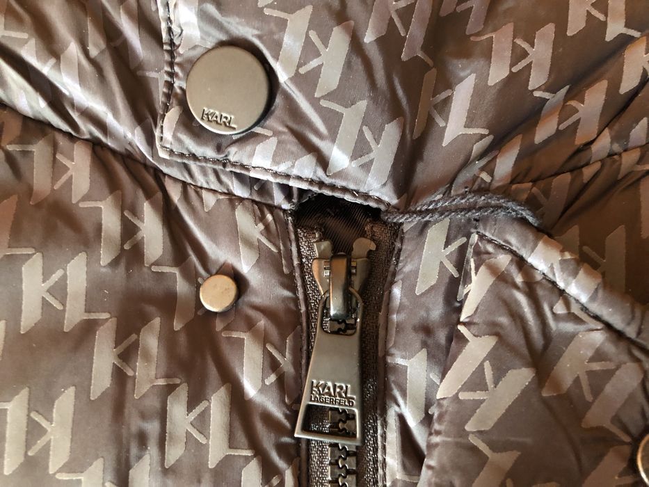 Karl Lagerfeld Monogram Reflective Down Jacket ОРИГИНАЛ мъжко яке L-XL