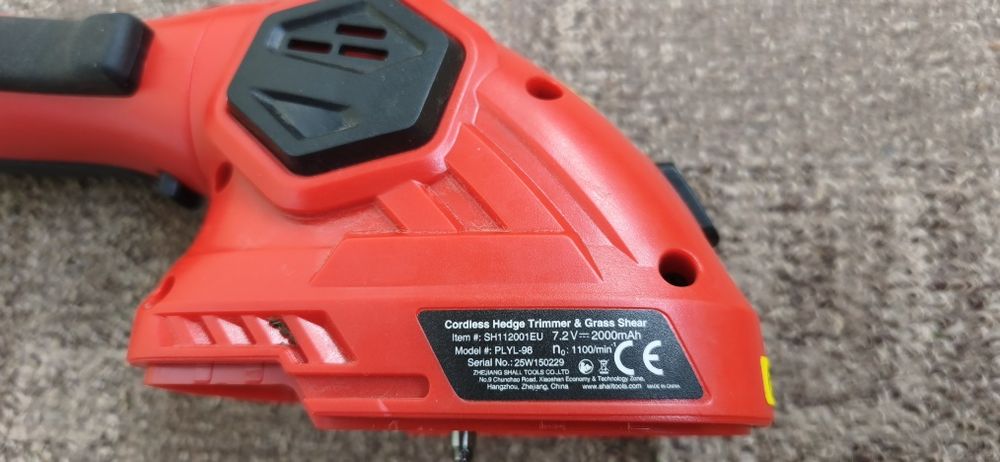 Masina de tuns iarba+gard viu, tuns electric, Shall, 7,2 V