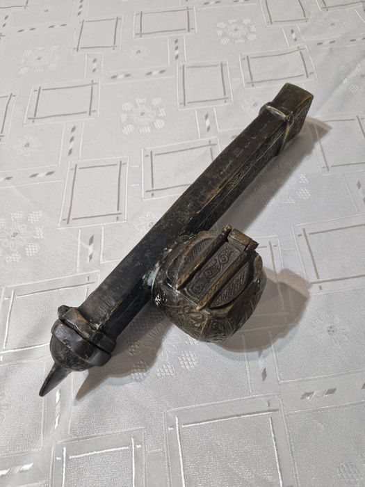 Уникален огромен антикварен османски дивид мастилница