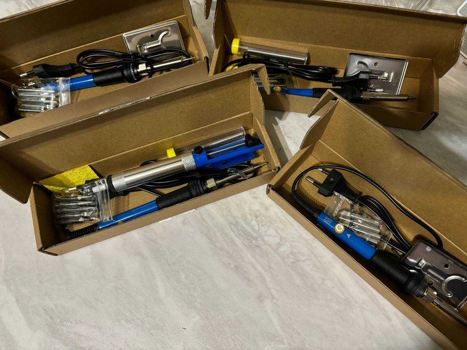 Электрический паяльник, с регулировкой мощности, 4 набора за 300 000