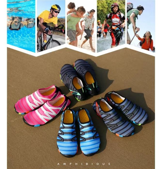 Универсальная обувь, быстросохнущие кроссовки из эластичной ткани для