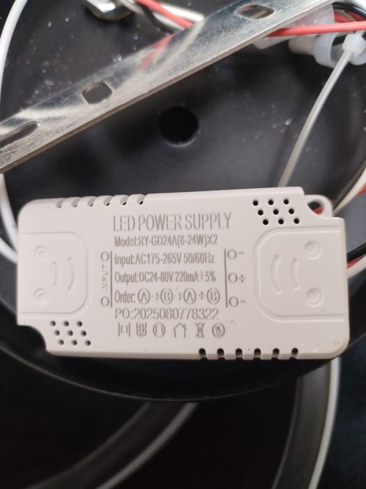 Lustră led cu două inele  24 v