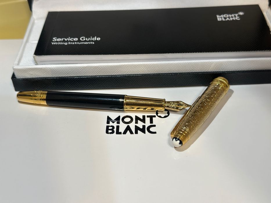 Stilou Montblanc Meisterstuck 100 years Origin Collection, negru/auriu