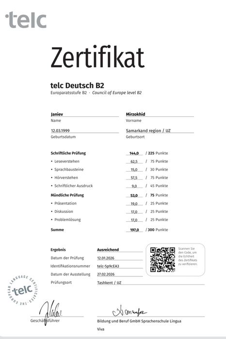 Nemis tili onlayn kursi