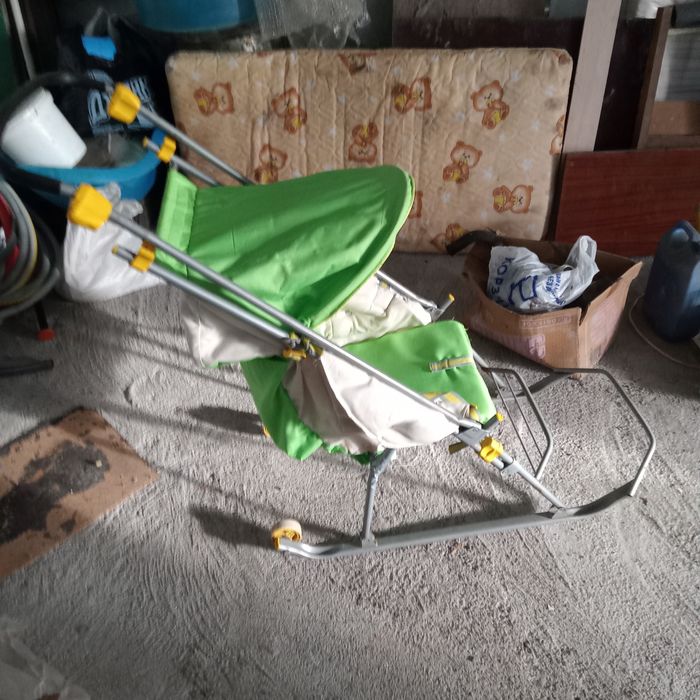 Велосипед и санки