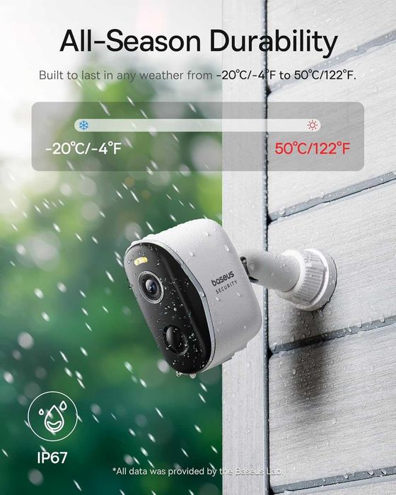 Baseus Security N1 HomeStation,комплект 2 бр.безжични видеокамери