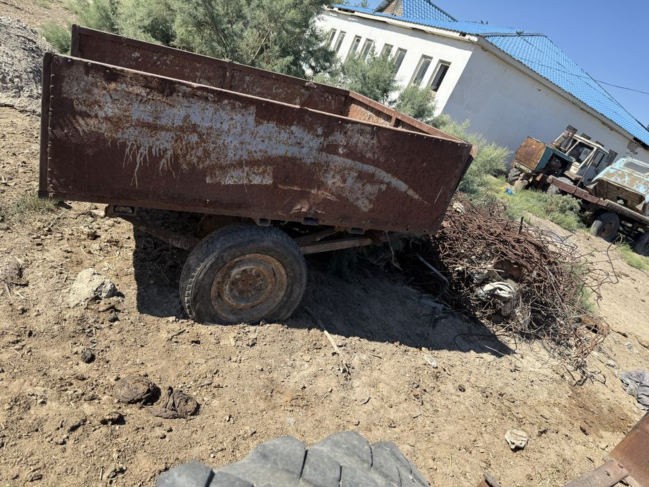 Мини трактор с прицепом