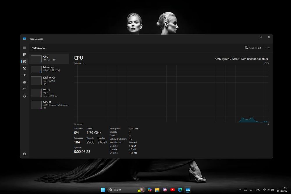 Лаптоп Huawei Мatebook 16" Ryzen 7, 512GB NVMe, 16GB, Radeon Graphics