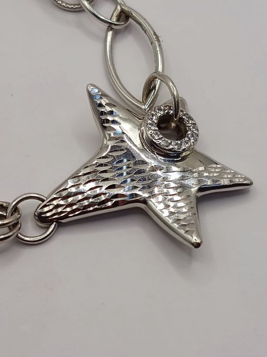 Златна гривна бяло злато 15.11 гр. 14к проба 585 / 19 см.