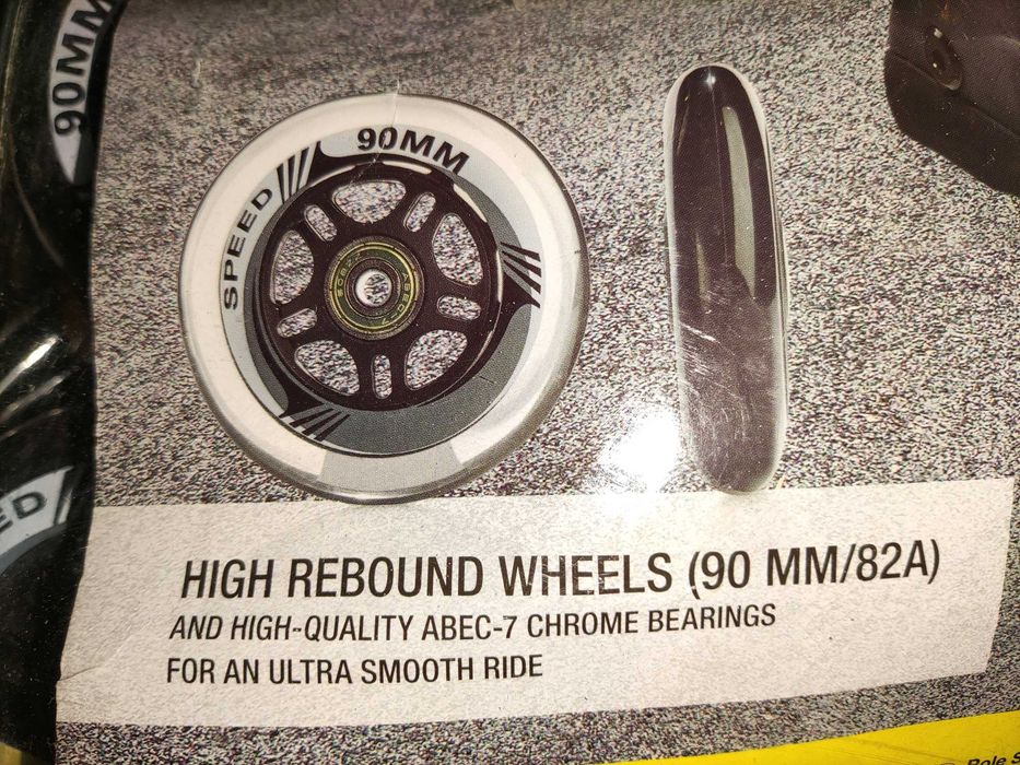 Role in-line cu 4 roti, noi, negre, marimea 45