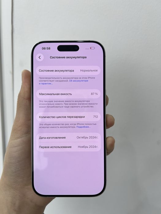 iPhone 16 Pro 256/87%