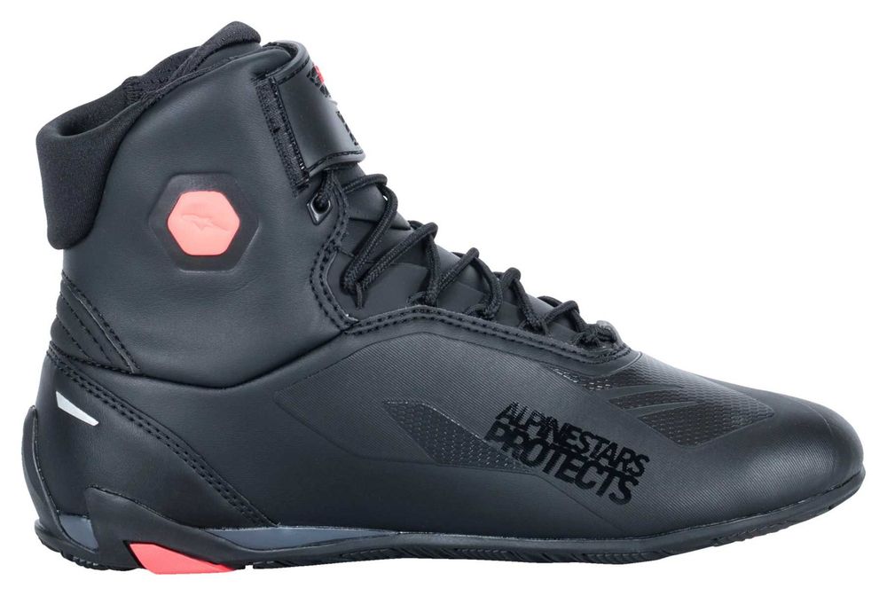 Дамски Мото боти обувки ботуши ALPINESTARS FASTER-4 BLK/FLUO-RED