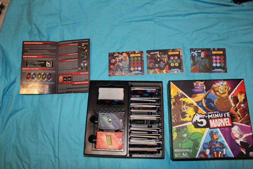 Munchkin Marvel, 5-minute Marvel, Splendor, Pandemic и Panic Room