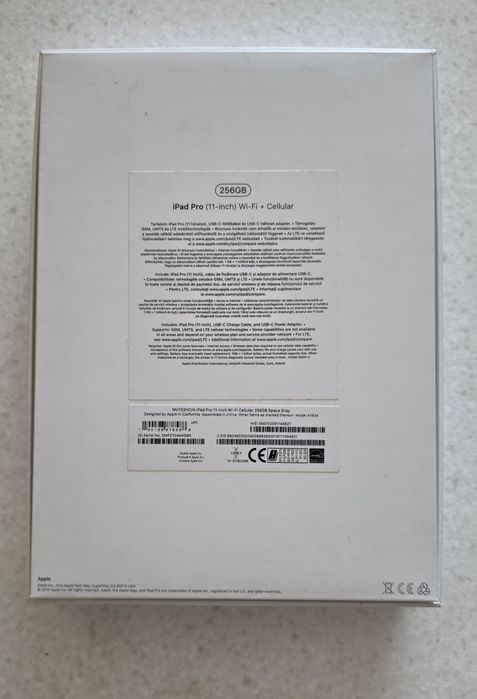 iPad Pro 11 - 256GB wifi + cellular (2019 - gen 1)