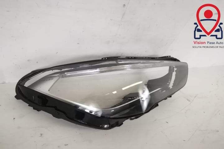 БМВ Х1 / BMW X1 Оригинално дясно стъкло за фар с орнамент и LED, в доб