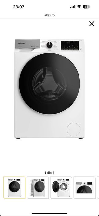 Vand masina de sopalat cu uscator inclus Grundic veche de 1 an Gru