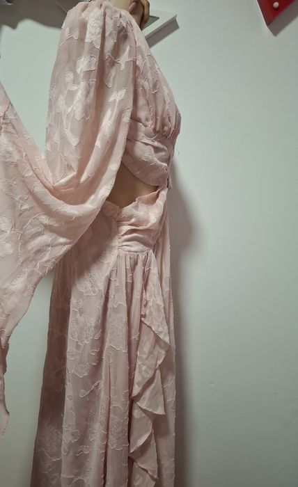 Rochie lungă roz