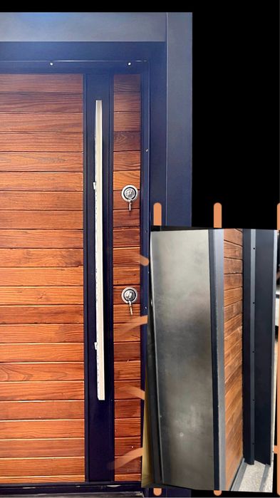 Входна врата за външни условия-Fresh cedar