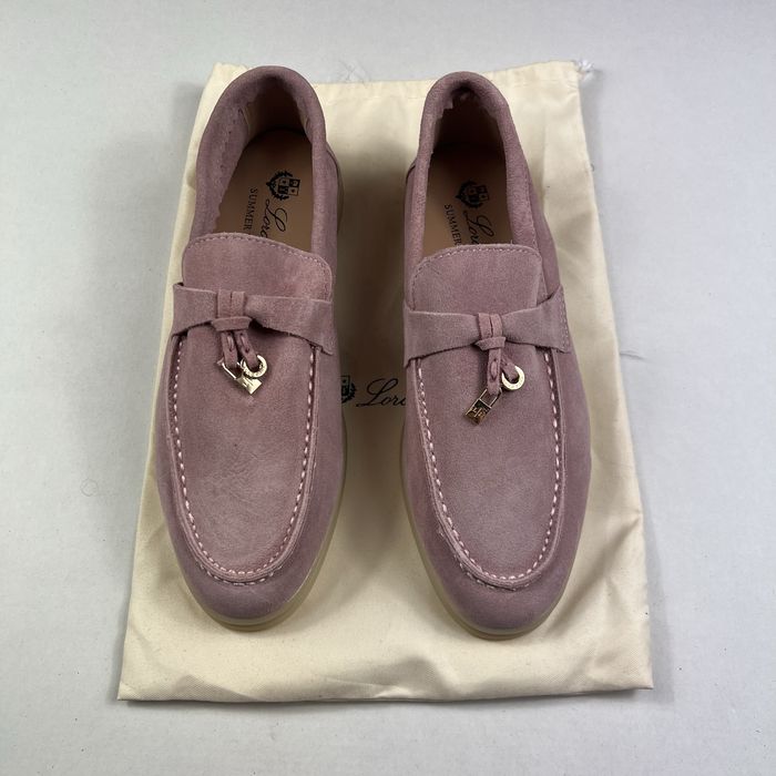 Loro Piana — дамски розови мокасини 39EU