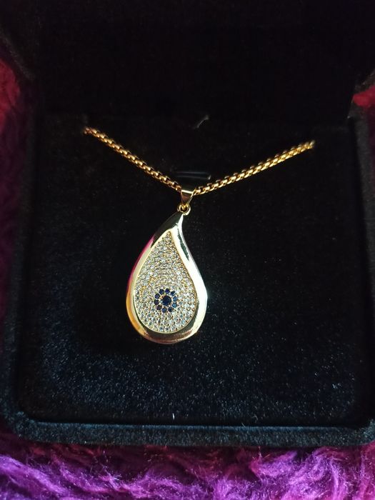 Позлатено колие Свети Валентин