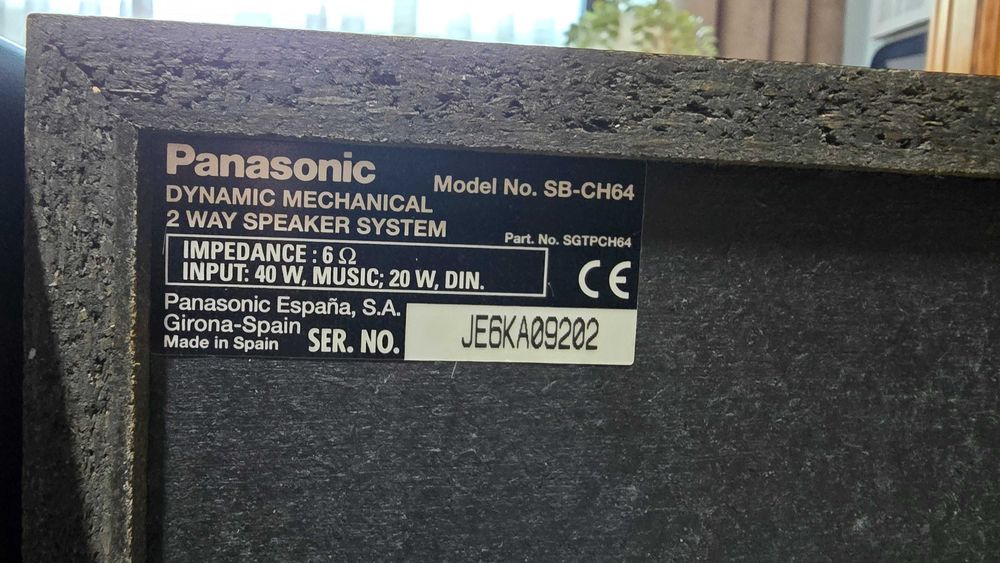 Panasonic SA-CH64M Sistem stereo Multi-CD Casetă Radio