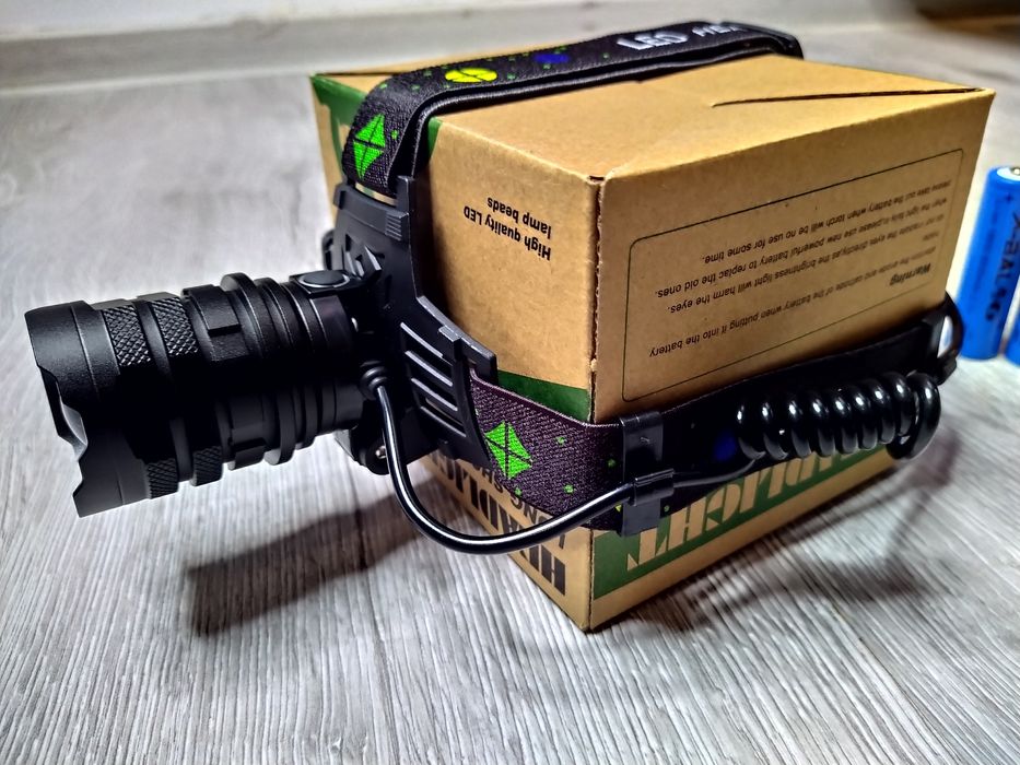 Lanterna de Cap cu zoom, LED LASER PM20 ULS, Distanta 1,2 km