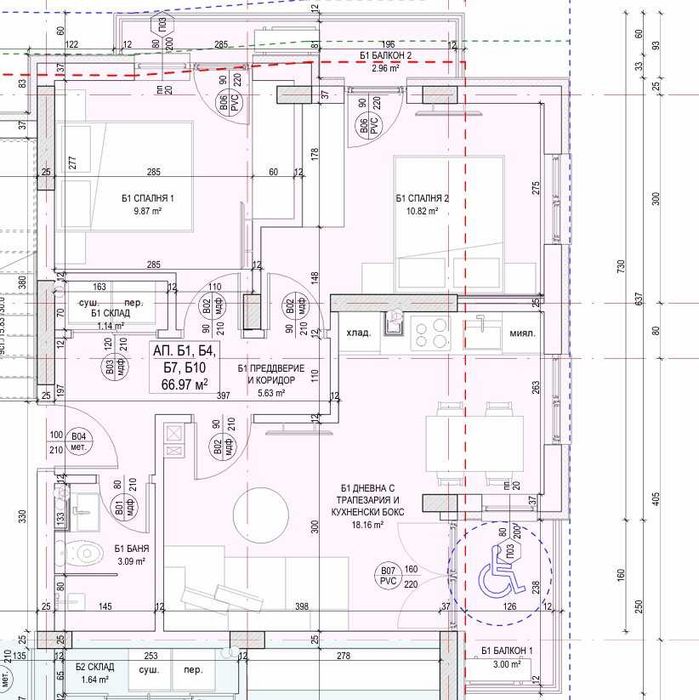 Продава се Тристаен апартамент в Търговище, Център - 79 кв.м за 1300 €/кв.м - Снимка #1