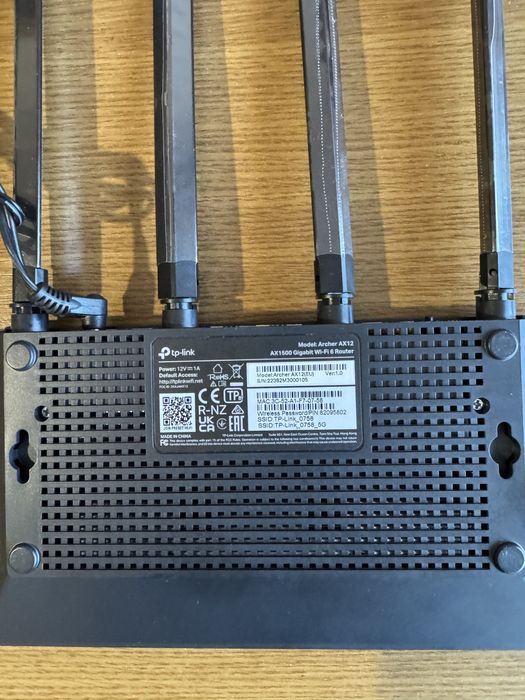 Router TP-Link AX12 wifi 6